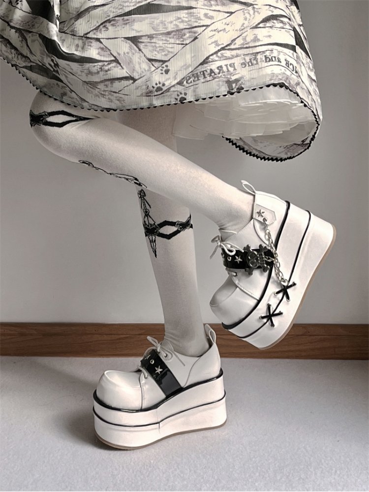 Cool punk skull platform shoes【s0000000003】 - SCULTURE（エスカルチャー）