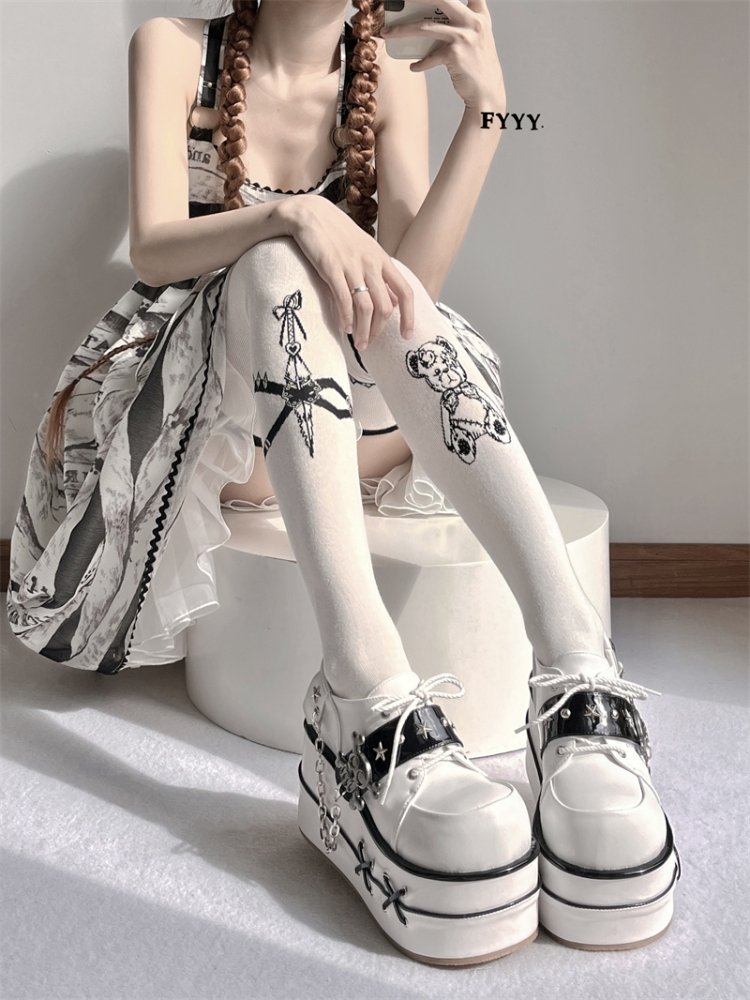 Cool punk skull platform shoes【s0000000003】 - SCULTURE（エスカルチャー）