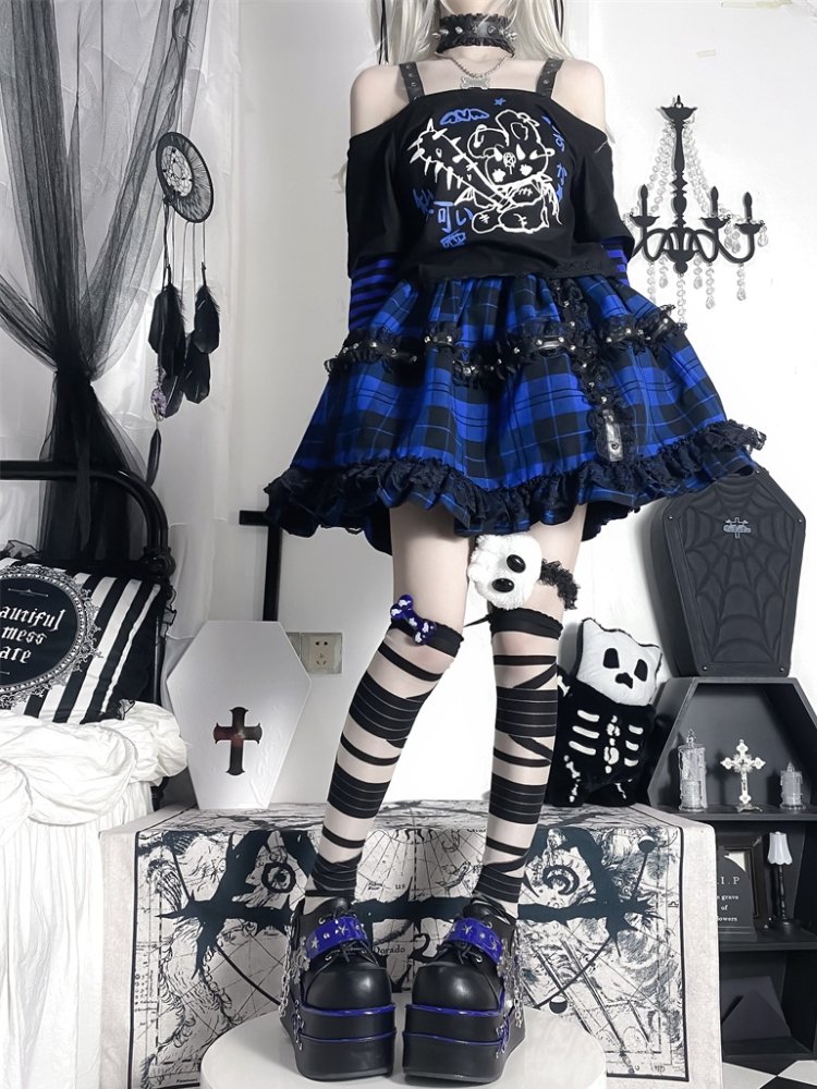 Cool punk skull platform shoes【s0000000003】 - SCULTURE（エスカルチャー）