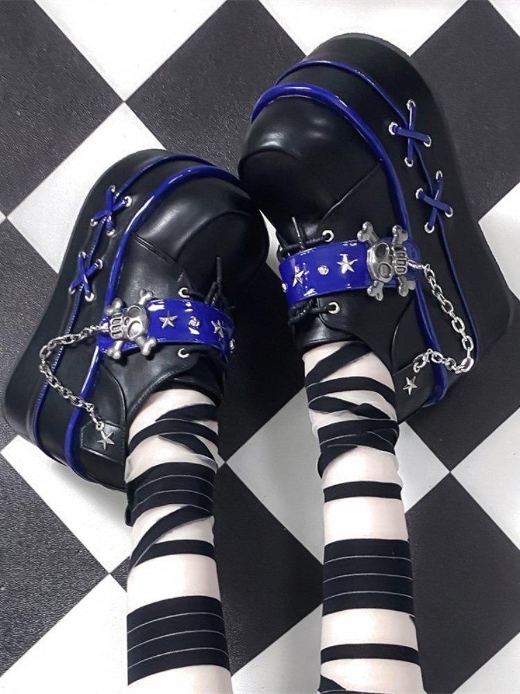 Cool punk skull platform shoes【s0000000003】 - SCULTURE（エスカルチャー）