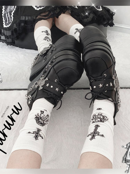 Cool punk skull platform shoes【s0000000003】 - SCULTURE（エスカルチャー）