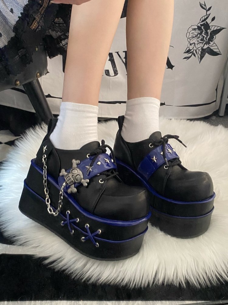 Cool punk skull platform shoes【s0000000003】 - SCULTURE（エスカルチャー）