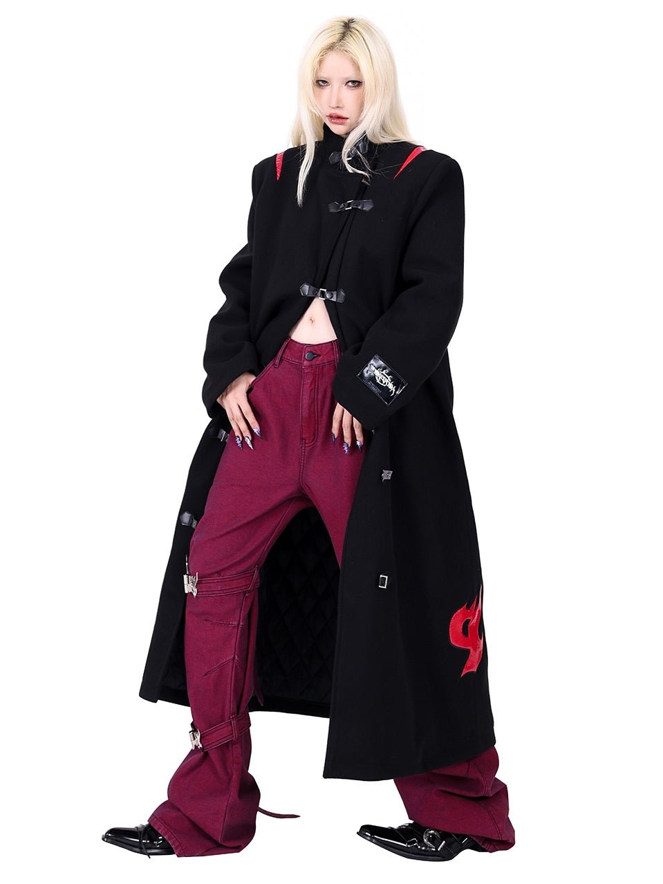 Flame LOGO Long Coat【s0000000362】 - SCULTURE（エスカルチャー）