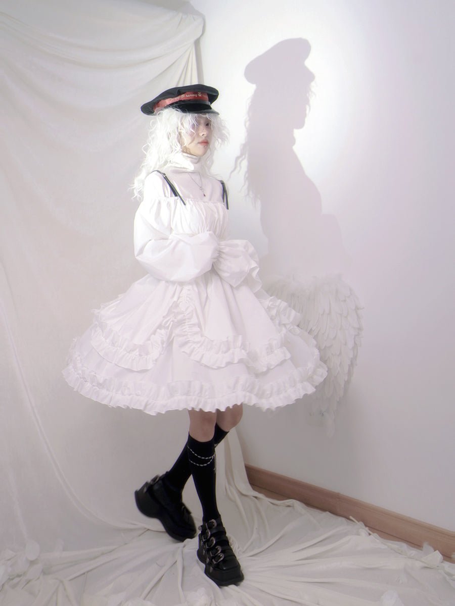 Frill Gothic Girly Fluffy One-piece【s0000000082】 - SCULTURE（エスカルチャー）