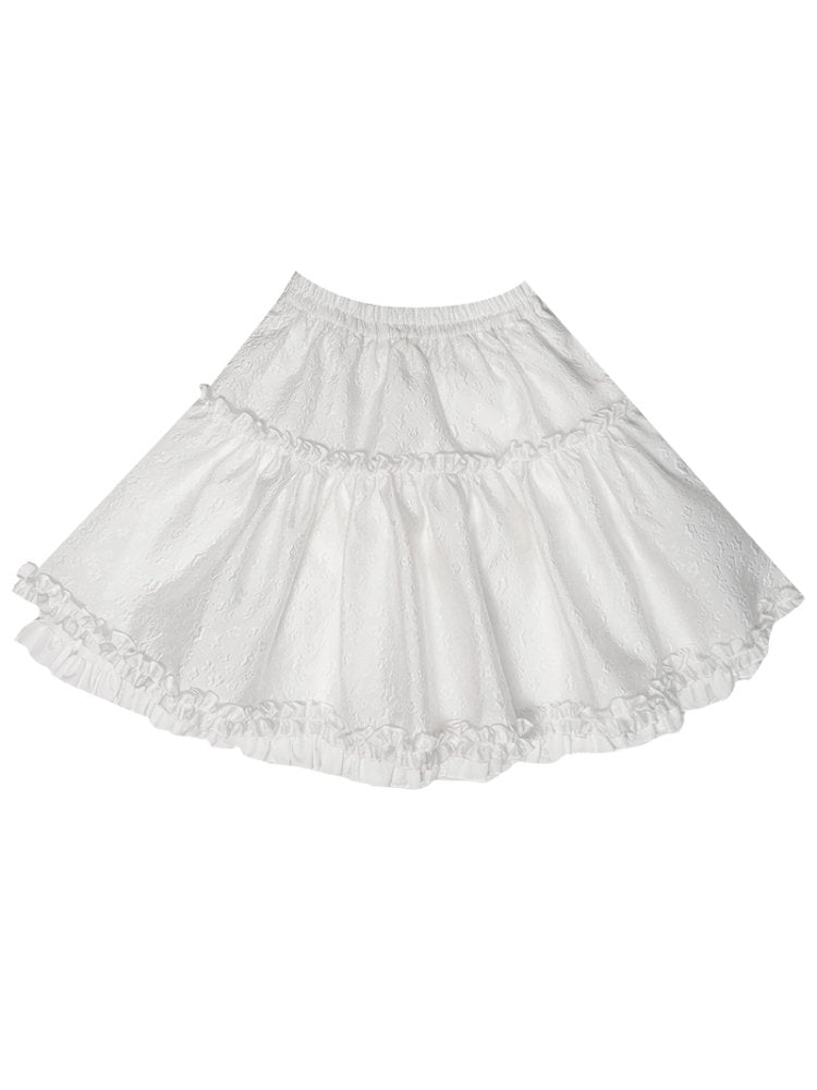 Frill lace fluffy short skirt【s0000001117】 - SCULTURE（エスカルチャー）