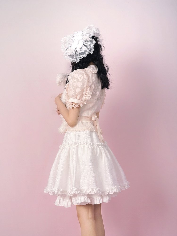 Frill lace fluffy short skirt【s0000001117】 - SCULTURE（エスカルチャー）