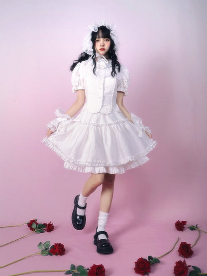 Frill lace fluffy short skirt【s0000001117】 - SCULTURE（エスカルチャー）