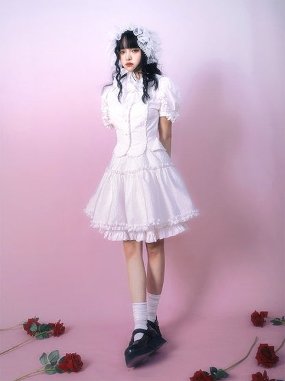 Frill lace fluffy short skirt【s0000001117】 - SCULTURE（エスカルチャー）