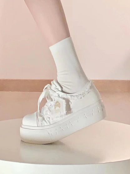 Ghost banner canvas shoes【s0000000008】 - SCULTURE（エスカルチャー）