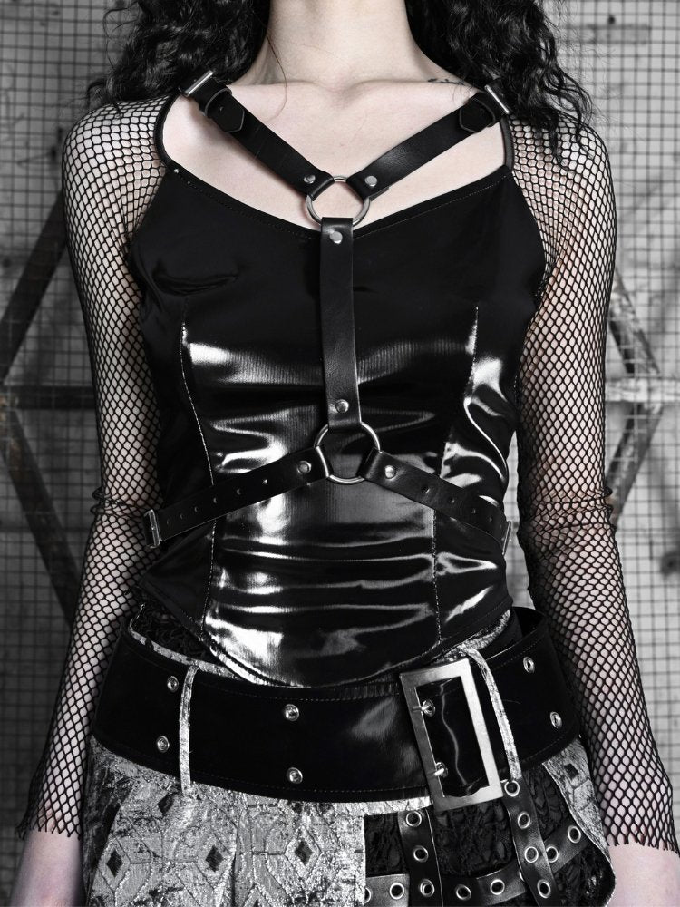 Goth Fishnet Slim Top【s0000001027】 - SCULTURE（エスカルチャー）