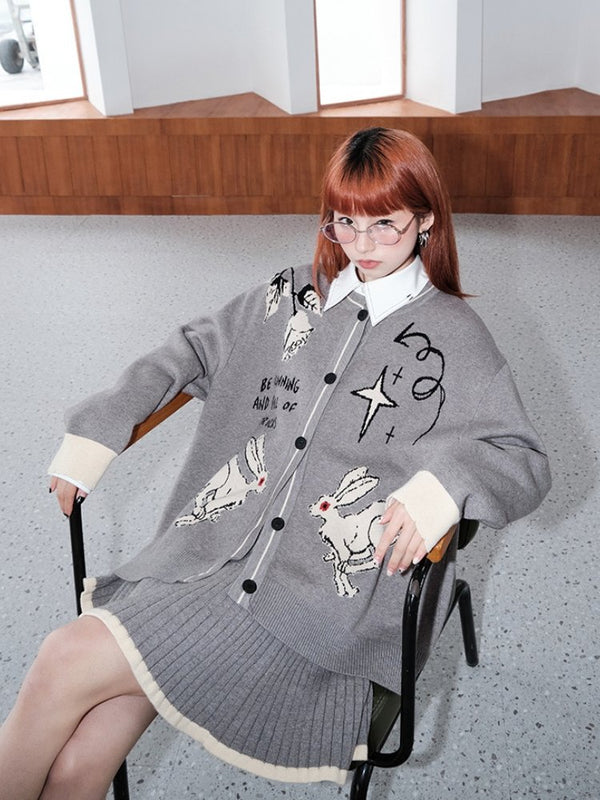 Heavy Industry Rose Cardigan / Niche Skirt【s0000000877】