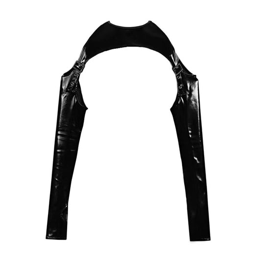 High Slit Black Silver Hooded Dress【s0000001029】 - SCULTURE（エスカルチャー）