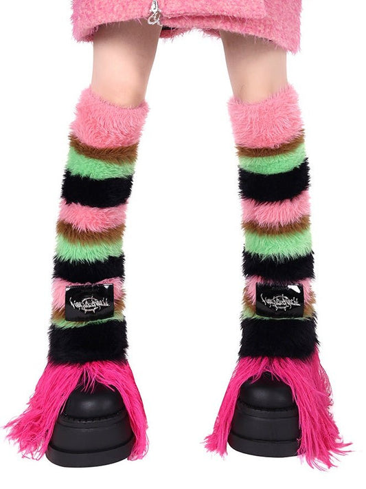 Impact Color Stripe Knitted Leg Cover【s0000000305】 - SCULTURE（エスカルチャー）