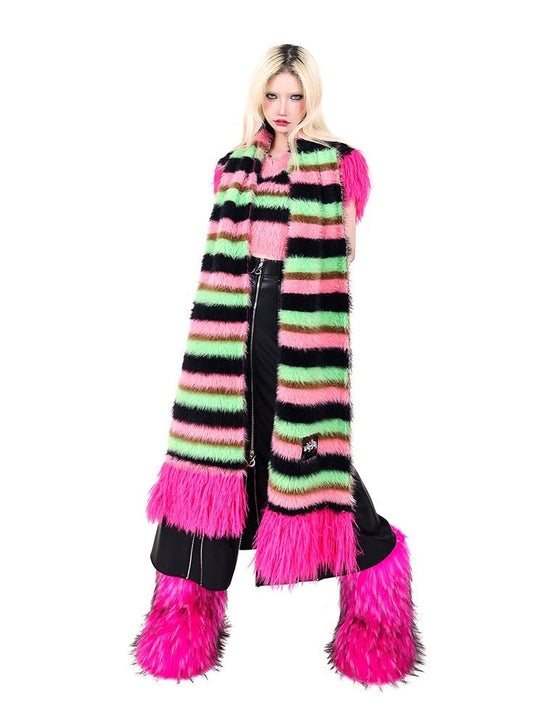 Impact Color Stripe Knitted Muffler【s0000000311】 - SCULTURE（エスカルチャー）
