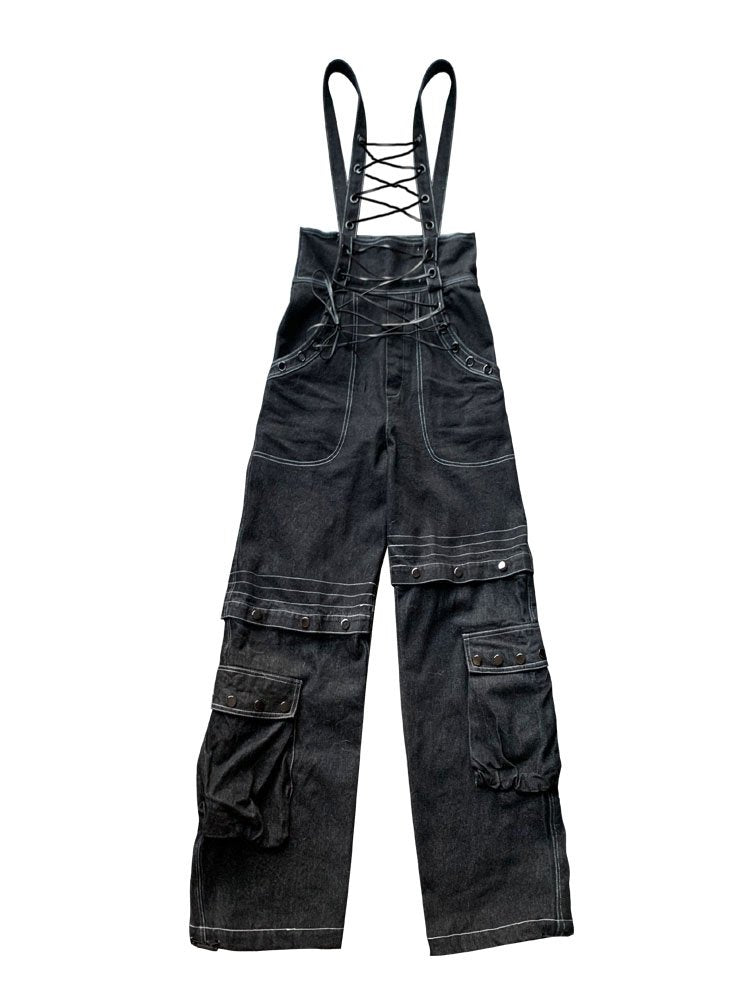 Laceup suspenders jeans【s0000000010】 - SCULTURE（エスカルチャー）