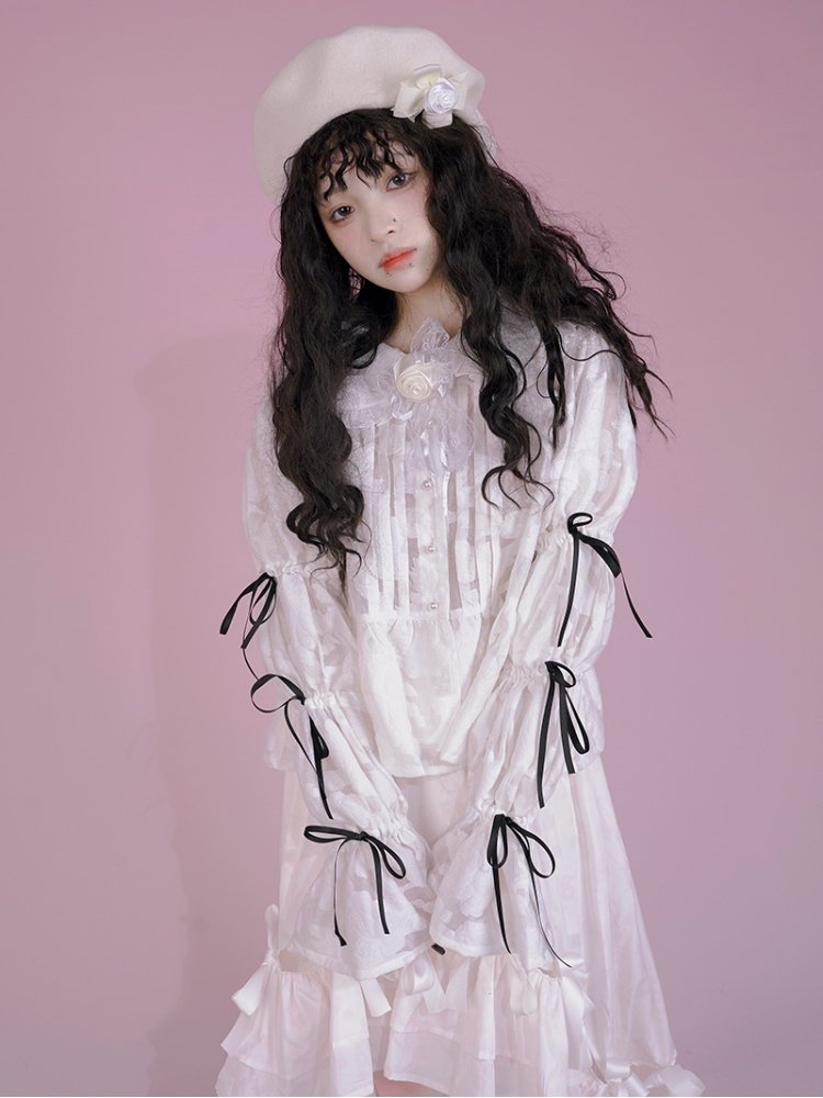 Long-sleeved Bubble Shirt【s0000001111】 - SCULTURE（エスカルチャー）