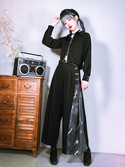 New Chinese style wide-leg pants【s0000000827】