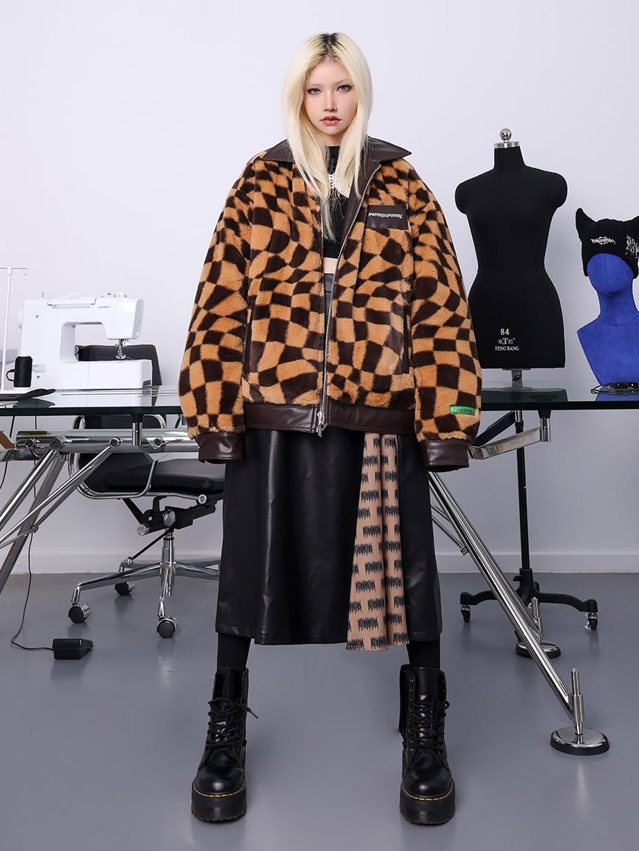 Plush Loose Padded Warm Fur Jacket [s0000000339]