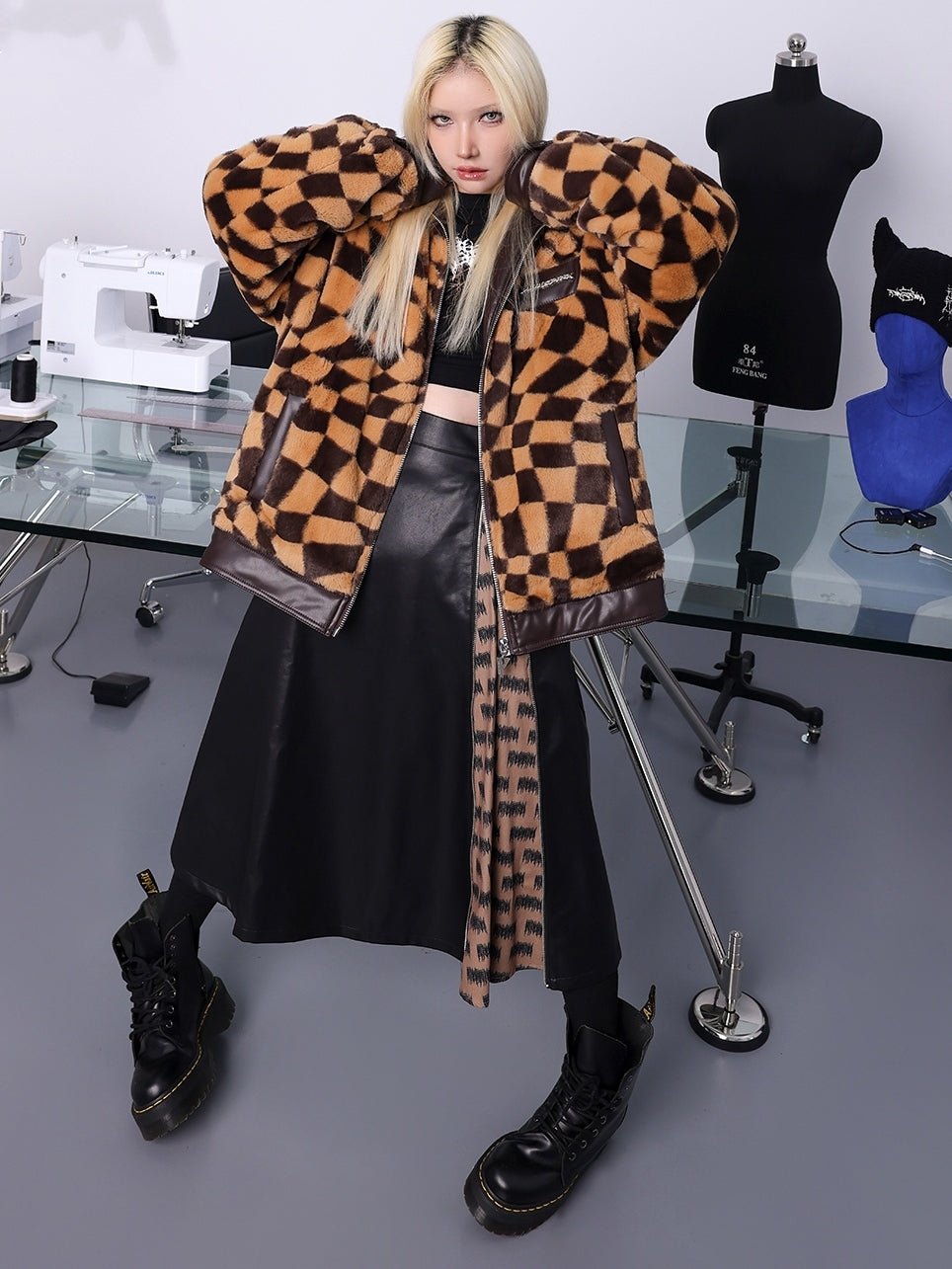 Plush Loose Padded Warm Fur Jacket【s0000000339】