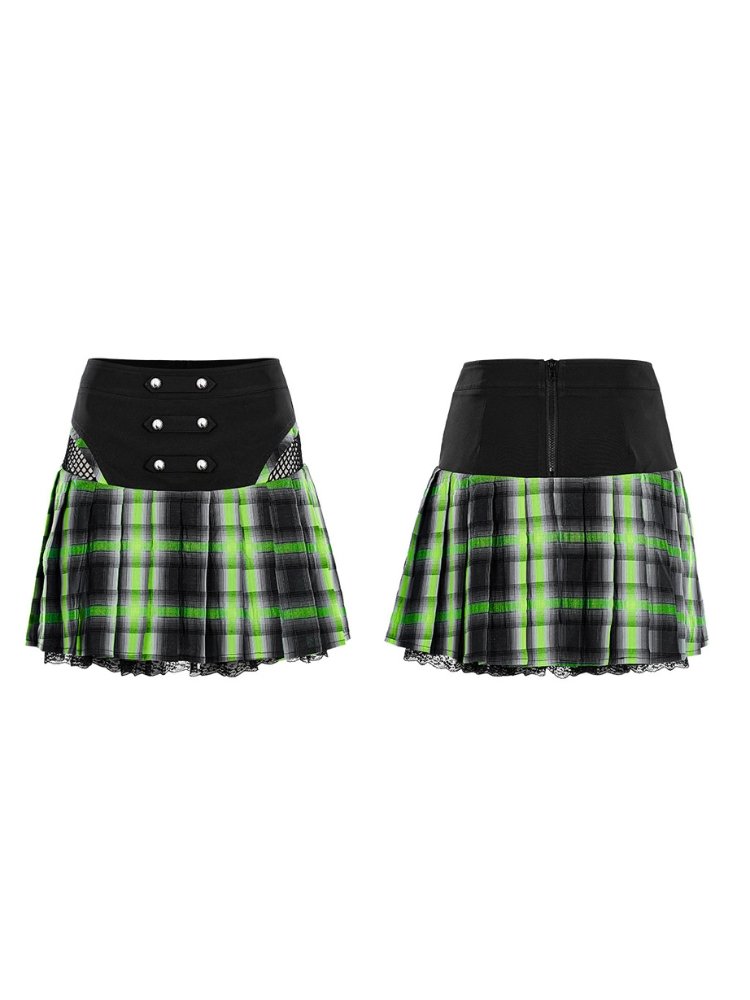 Punk Wide Swing Short Skirt【s0000001070】