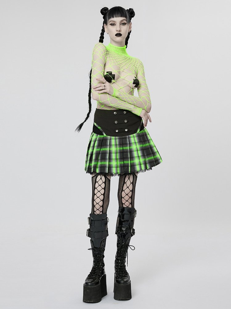 Punk Wide Swing Short Skirt【s0000001070】