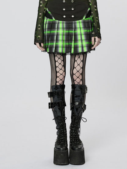 Punk Wide Swing Short Skirt【s0000001070】