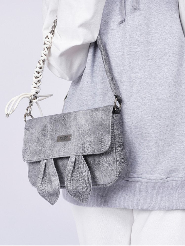 Rabbit  denim shoulder Bag【s0000001036】