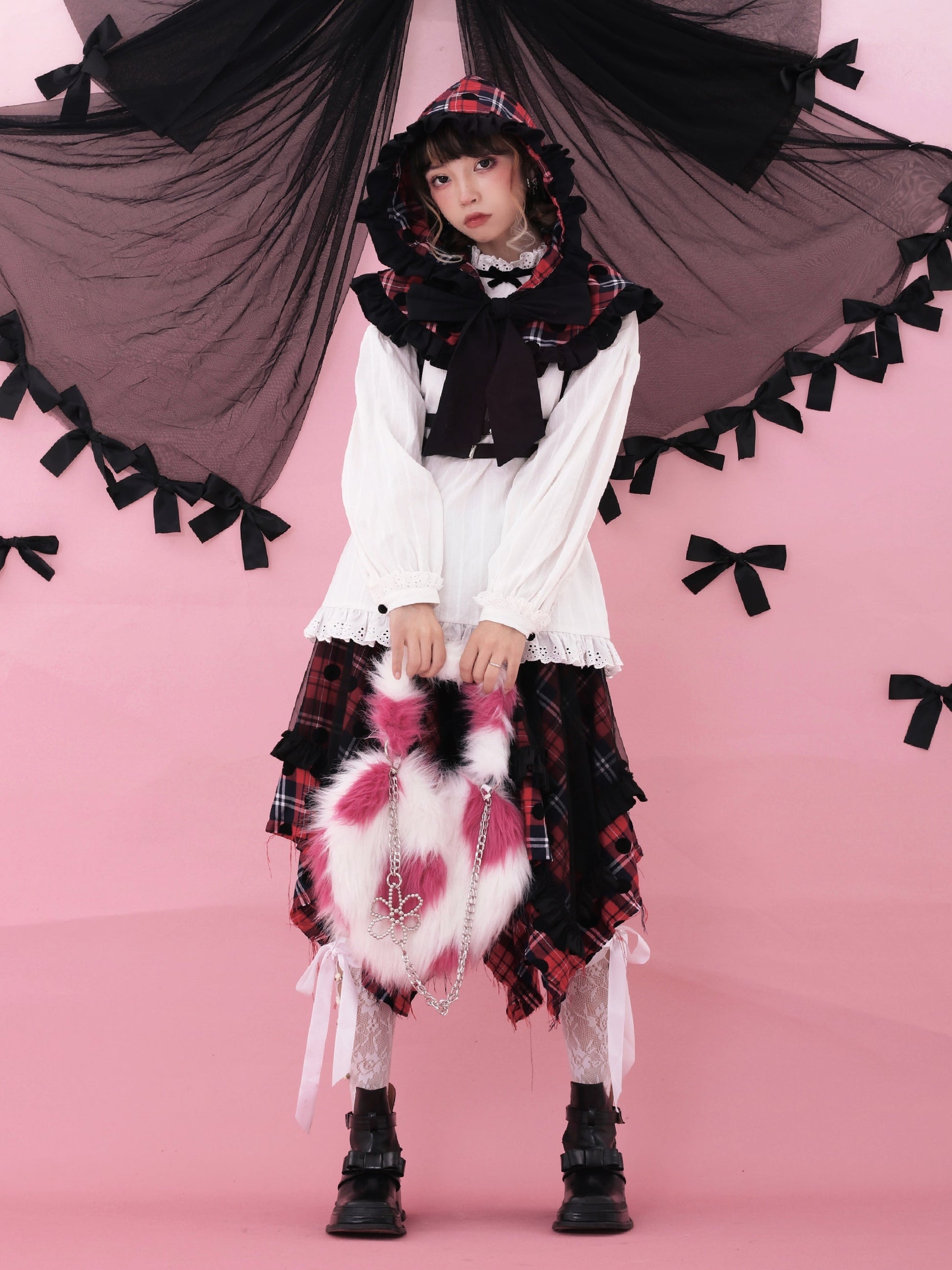 Retro Bow Lace Hooded Shawl【s0000000398】 - SCULTURE（エスカルチャー）