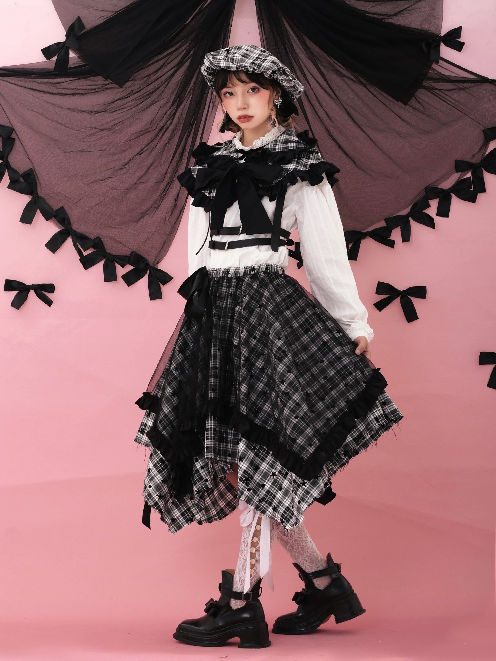 Retro Bow Lace Hooded Shawl【s0000000398】 - SCULTURE（エスカルチャー）