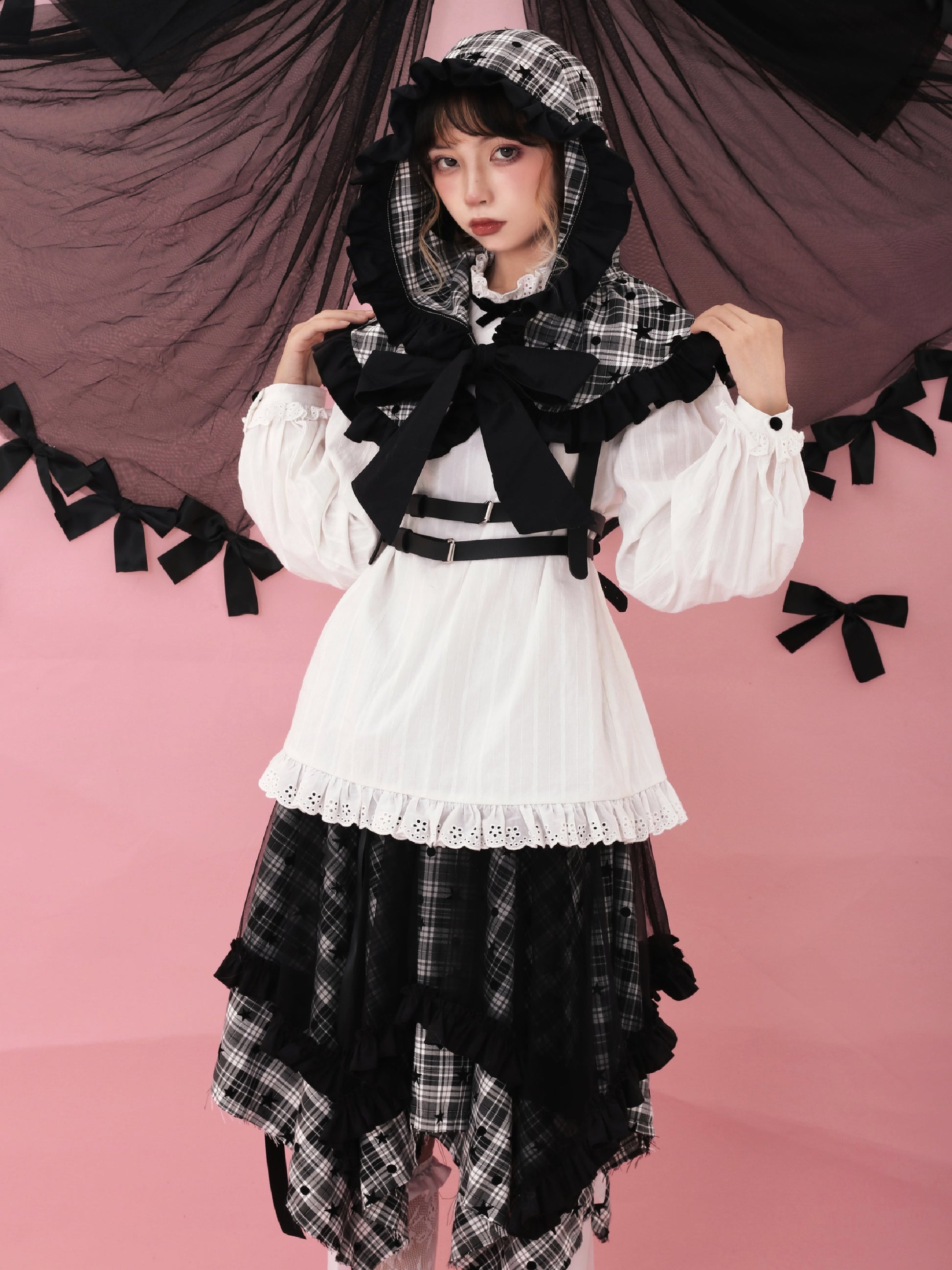 Retro Bow Lace Hooded Shawl【s0000000398】 - SCULTURE（エスカルチャー）