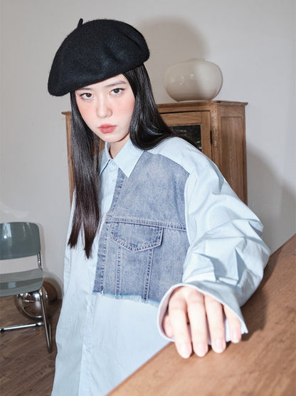 Stitching denim shirt【s0000000873】 - SCULTURE（エスカルチャー）