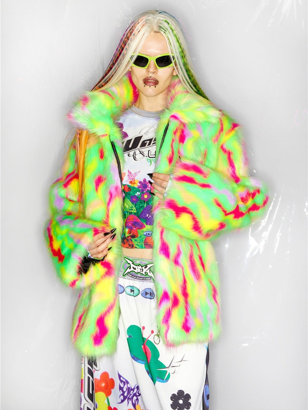 Street Loose Faux Fur Coat & Hat【s0000000233】 - SCULTURE（エスカルチャー）