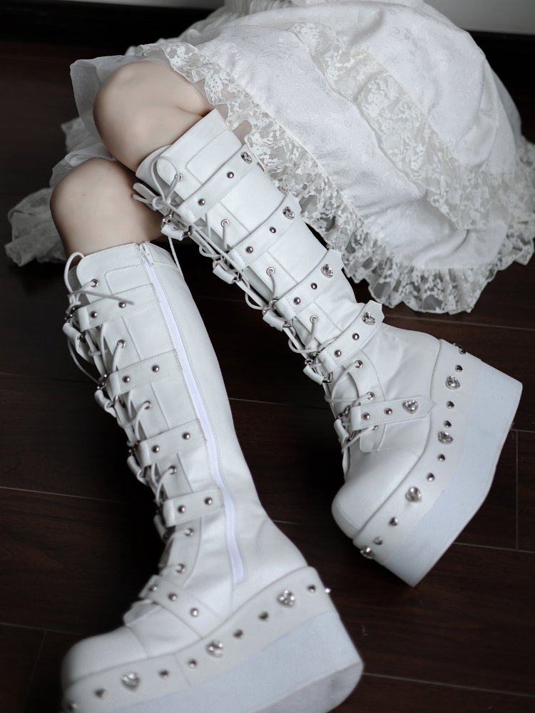 Thick bottom round head boots boots【s0000000002 】 - SCULTURE（エスカルチャー）